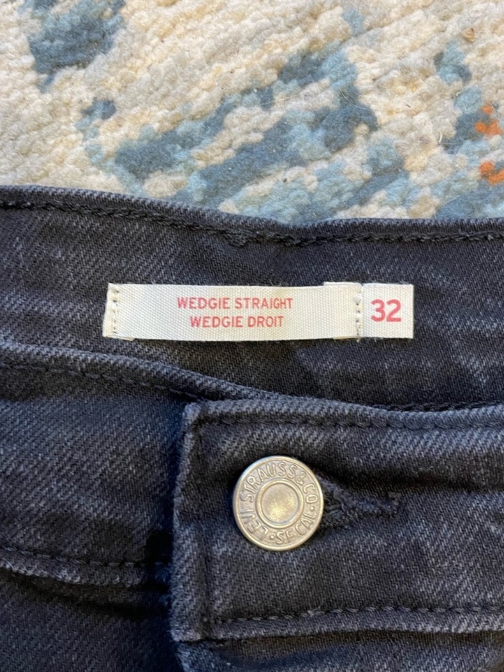 Levi's Wedgie Straight Leg Women's Jeans in Black 32 - Picture 9 of 14